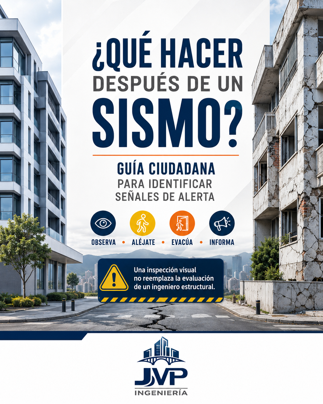 Portada de la guía ciudadana sobre qué hacer después de un sismo